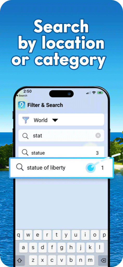Search what and where to explore